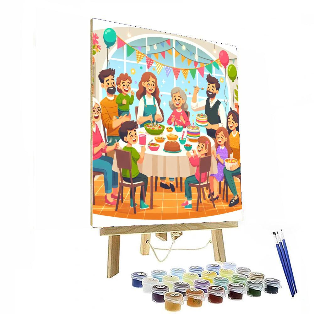 Festive Family Gatherings Paint By Numbers