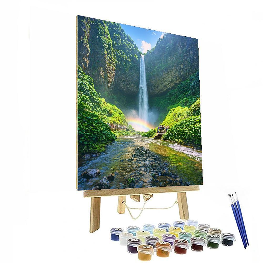 Skógafoss Waterfall - Iceland Numbered Painting Kits