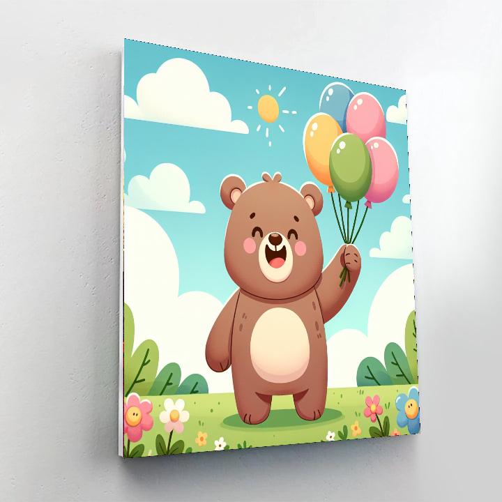 Joyful Bear Paint By Number