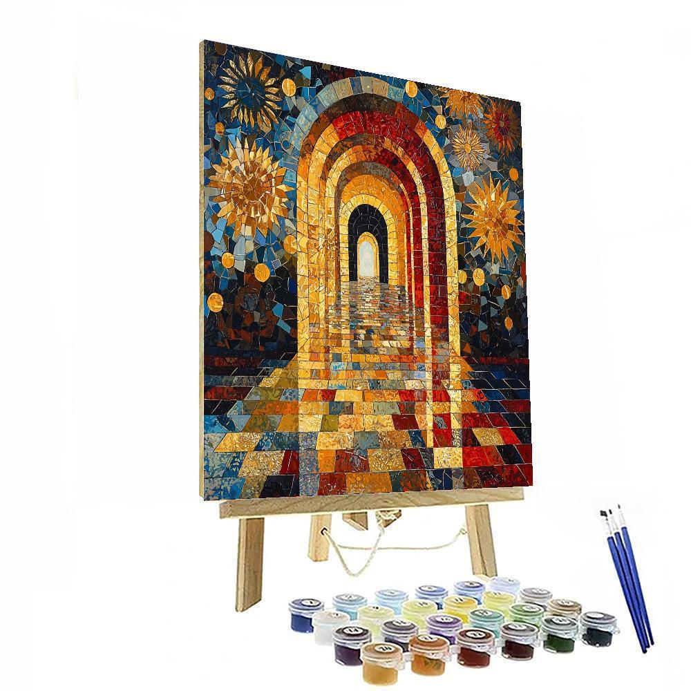 Gustav Klimt Inspired Echoes Of Byzantium  DIY Paint By Numbers