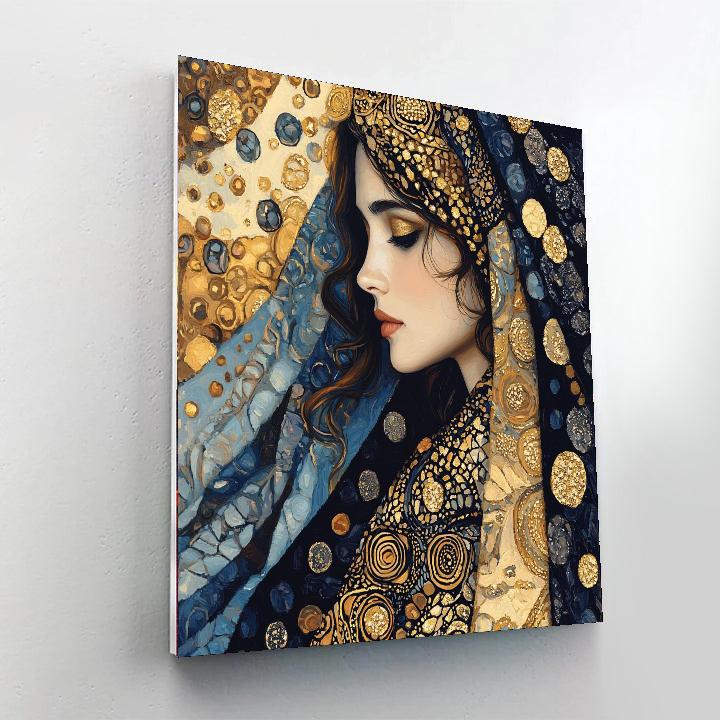Gustav Klimt Inspired Elegant Enigma  Paint By Numbers