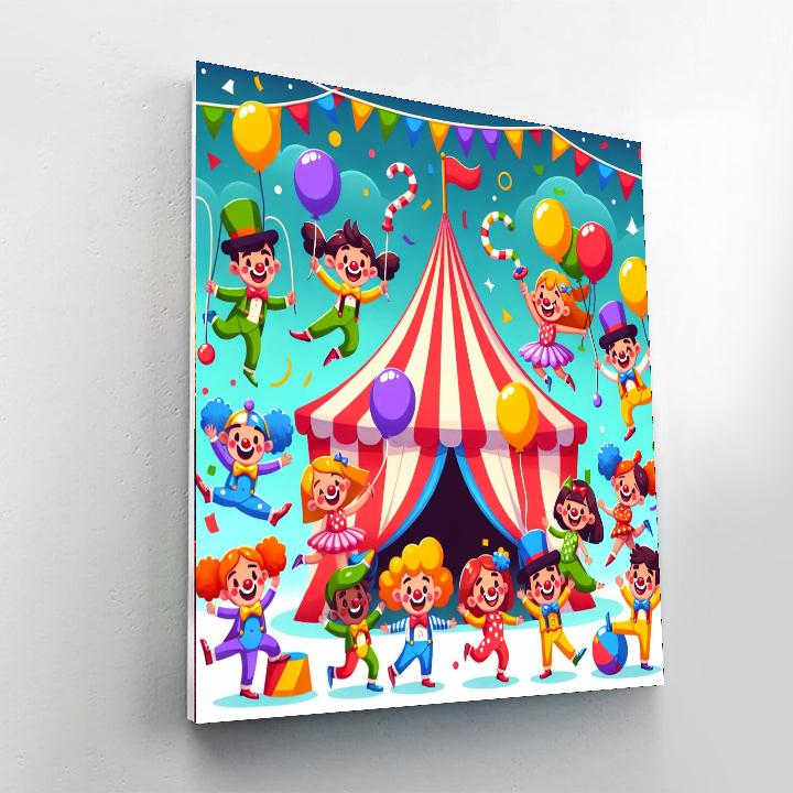 Silly Circus Friends Numbered Painting Kits