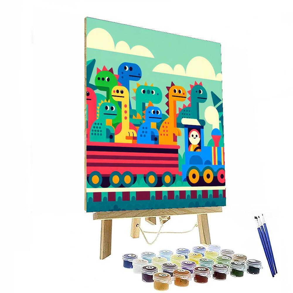 Dinosaur Train Adventure Numbered Painting Kits
