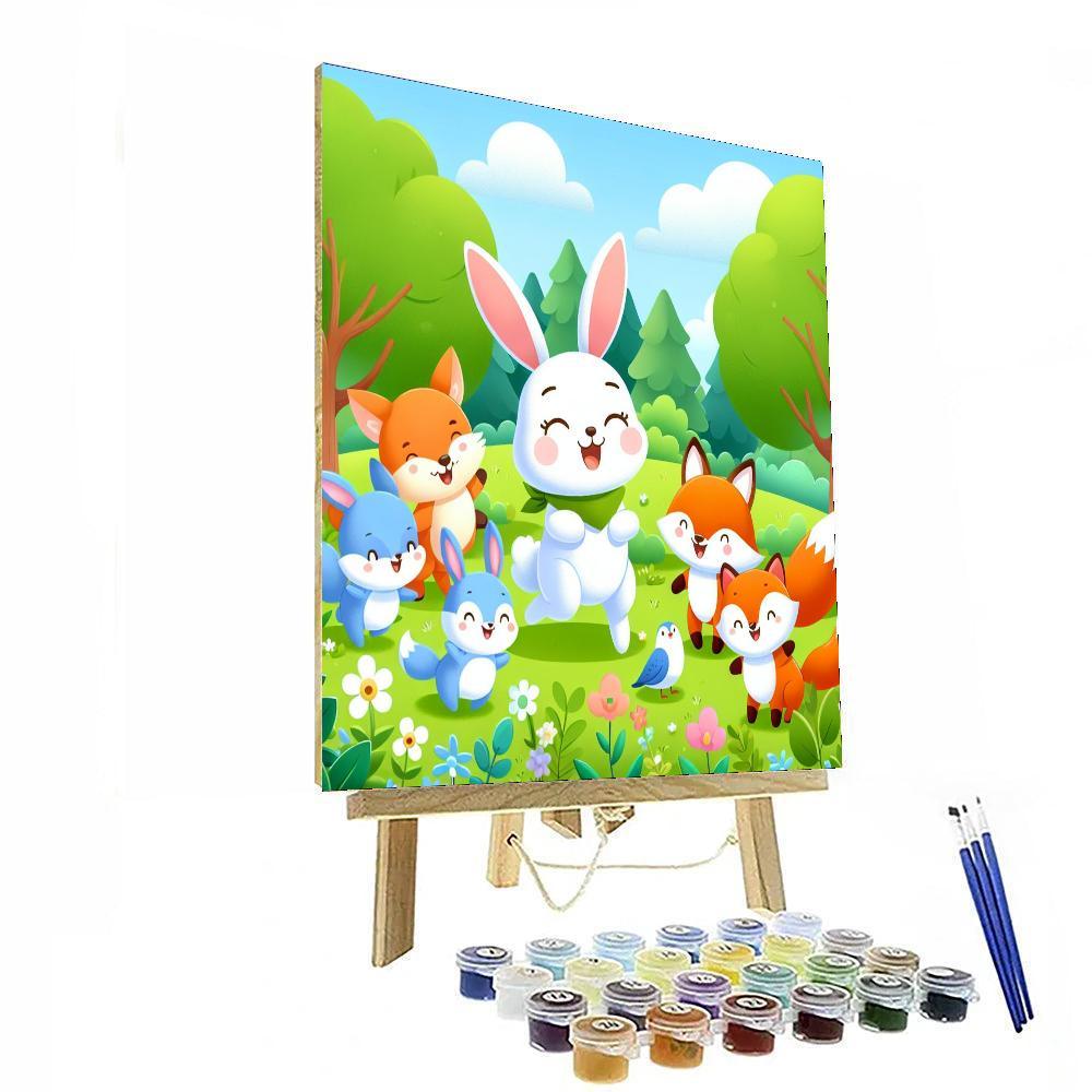 Happy Woodland Creatures DIY Paint By Numbers