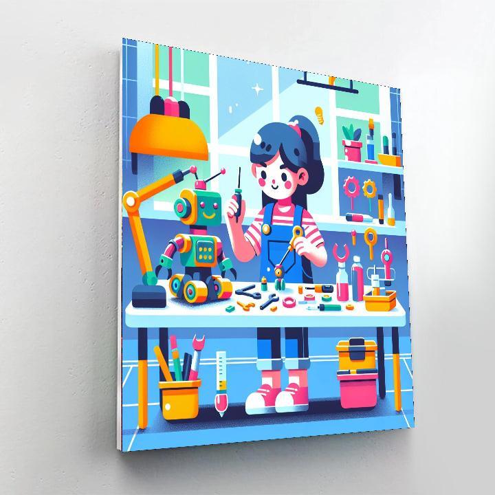 Robotic Engineer Challenge Numbered Painting Kits