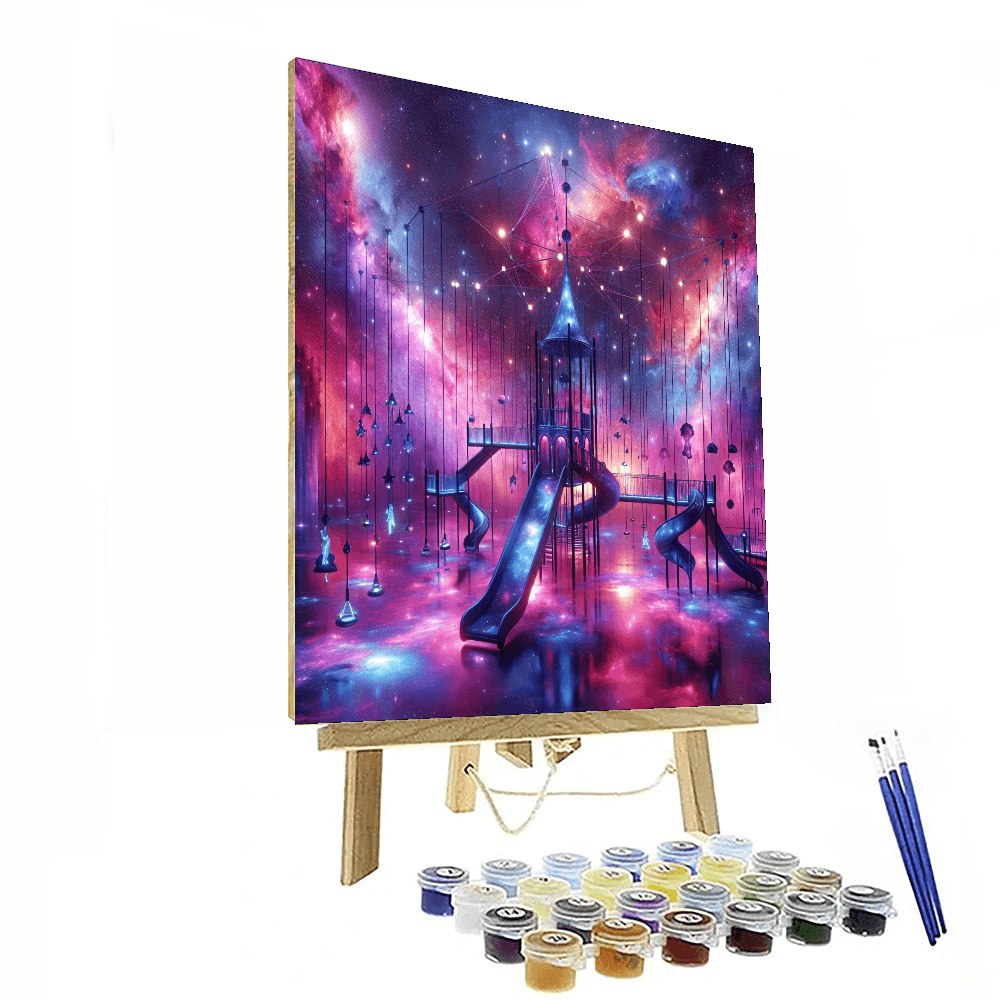 Galactic Child’s Playground Number Painting