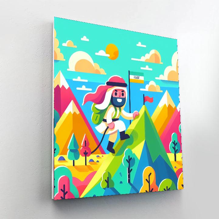 Mystic Mountain Quest Paint By Numbers Art