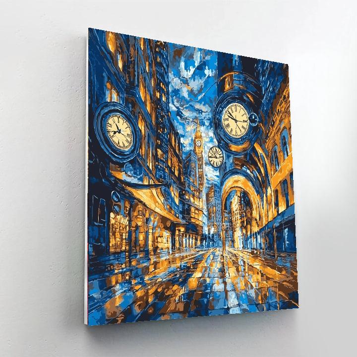 Salvador Dali Inspired Surreal Metropolis Awakening  Paint By Numbers