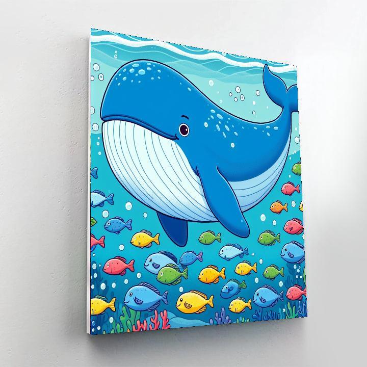 Wonderland Of Whales Painting By Numbers Kit