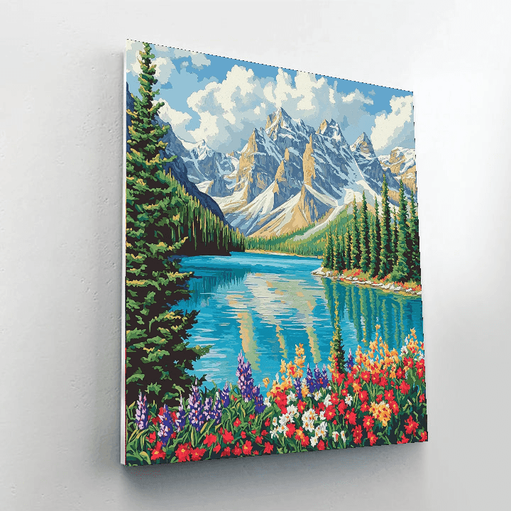 Moraine Lake Paint By Numbers