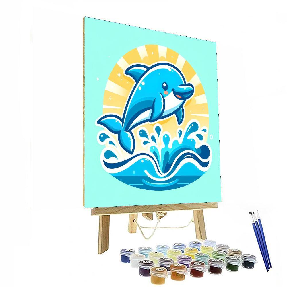 Cute Dolphin Paint By Number