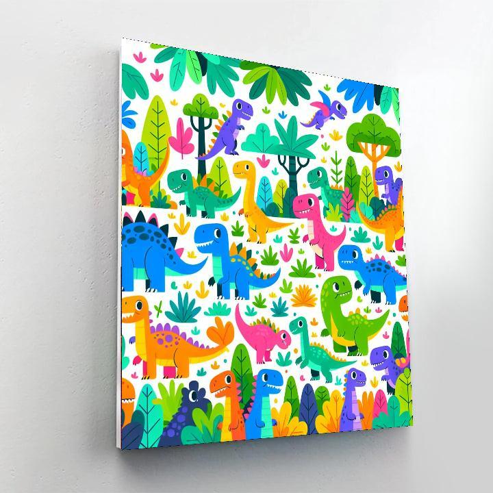 Fantastic Dinosaur Expedition Painting Number Kit