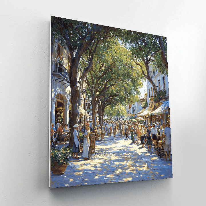 La Rambla - Barcelona Numbered Painting Kits