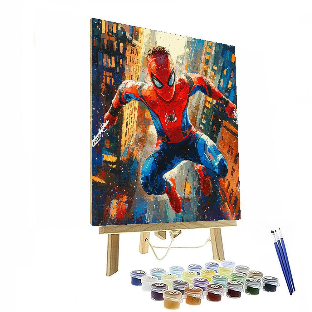 Tom Holland: The Youthful Bravery Of Spider-man Painting Number Kit