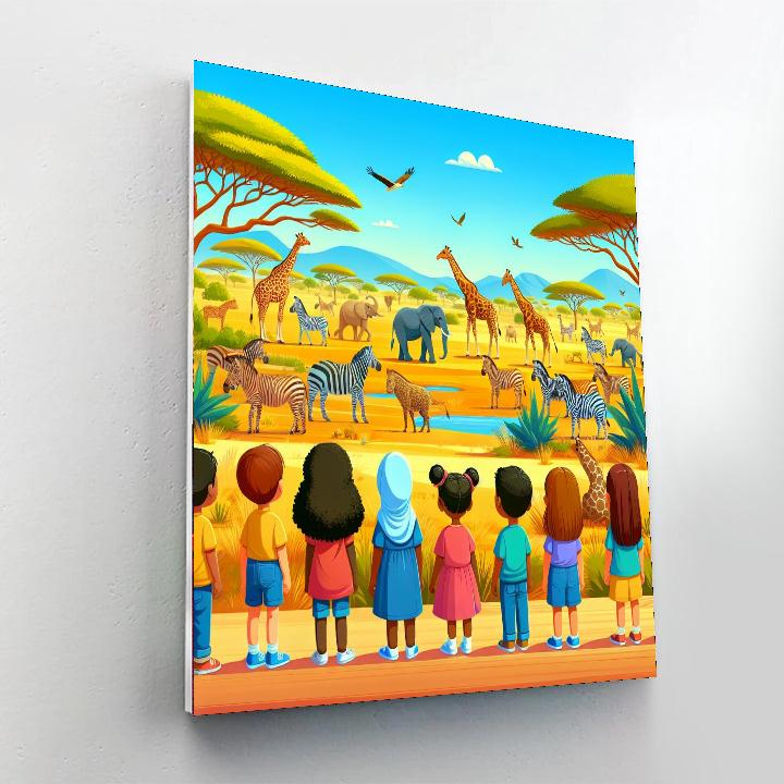 Adventure Safari Day Paint By Numbers