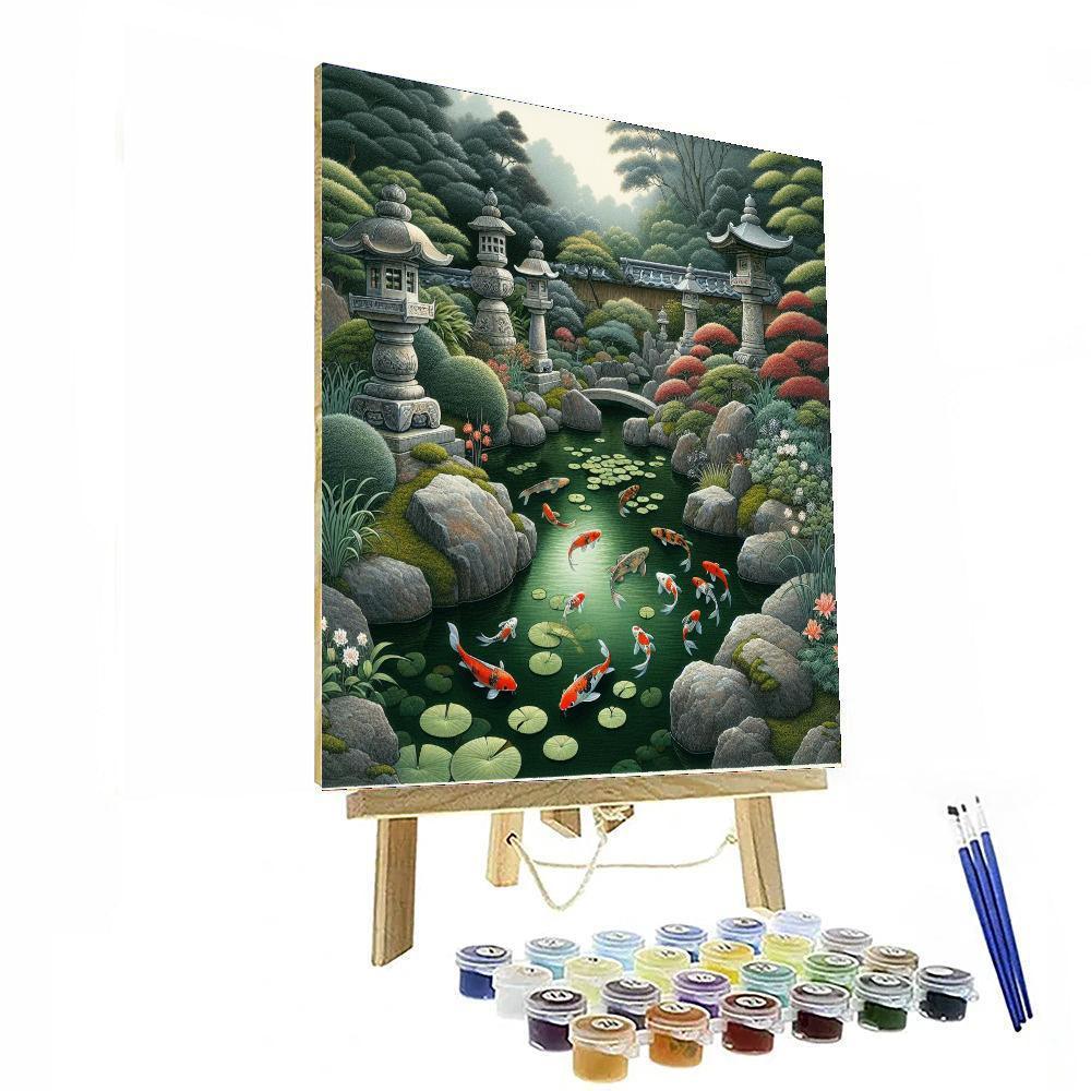 Secluded Japanese Garden - DIY Painting By Numbers Kit – Artistry Rack