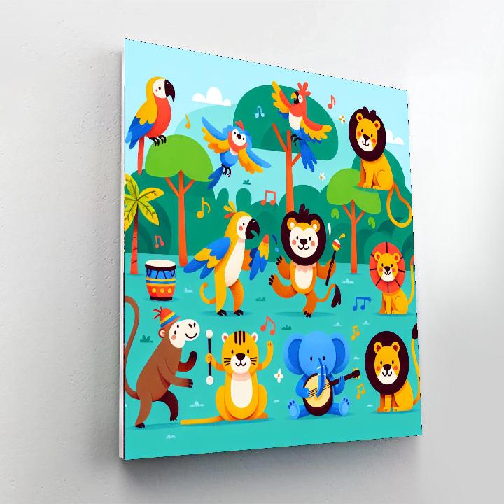 Funky Jungle Beat Paint By Numbers Art