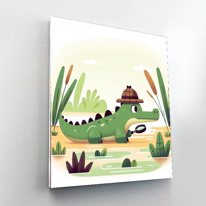 Clever Crocodile's Quest Painting Number Kit
