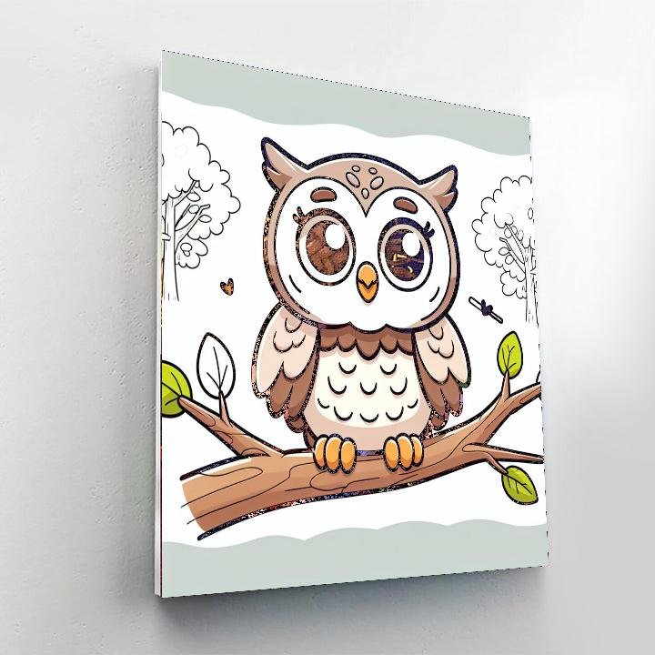 Wise Owl Tree Paint By Number