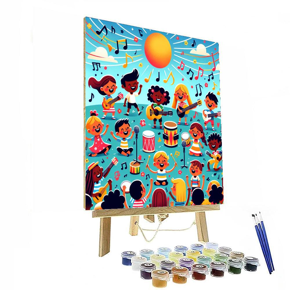 Merry Music Makers Paint By Numbers Art
