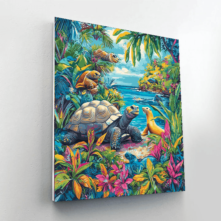 Galapagos Islands Wildlife Paint By Numbers Kits