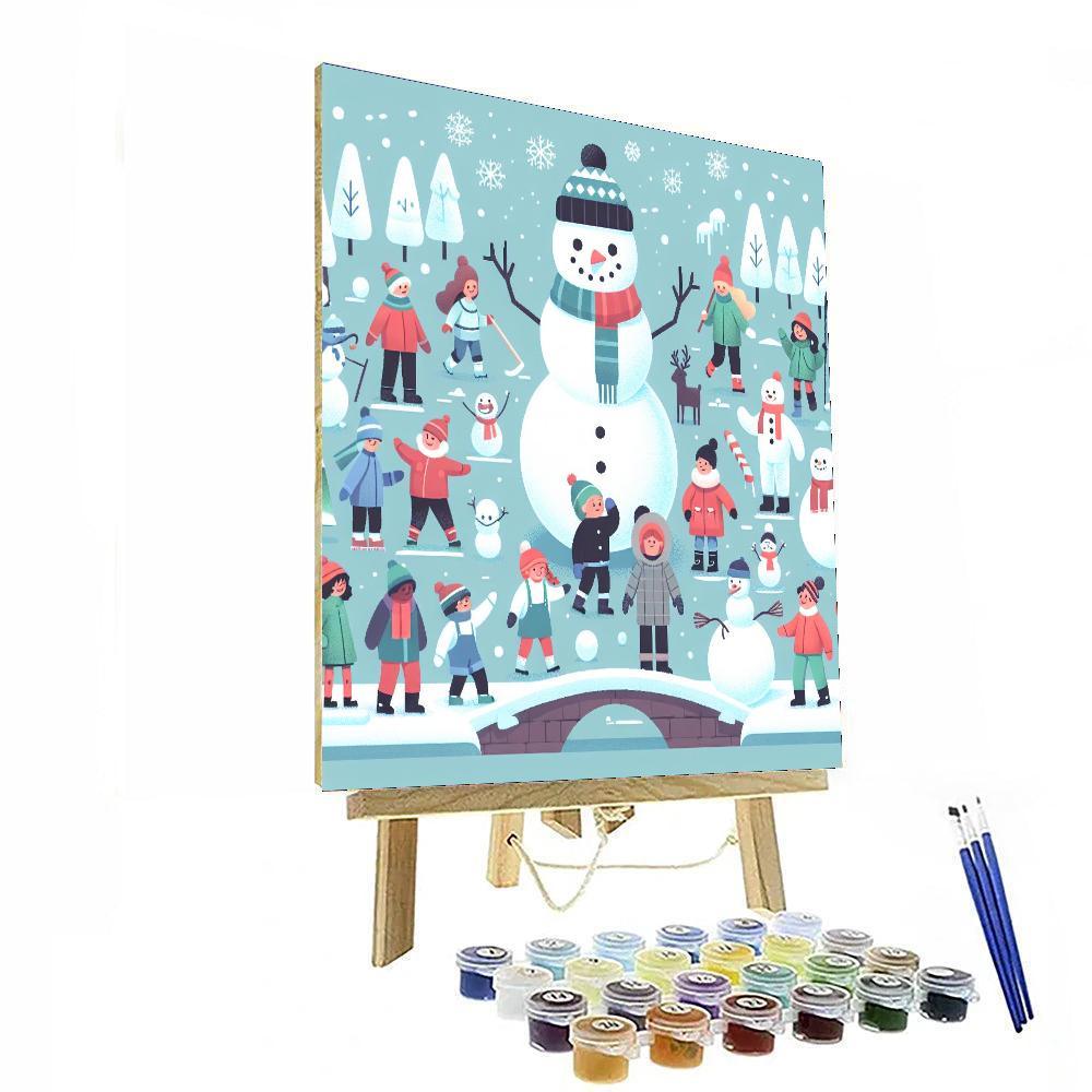 Frosty Festival Paint By Numbers Art