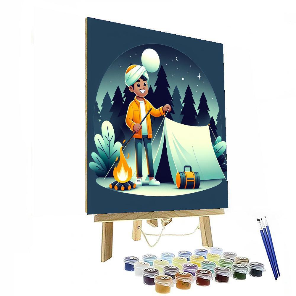 Happy Camper's Journey Paint By Color