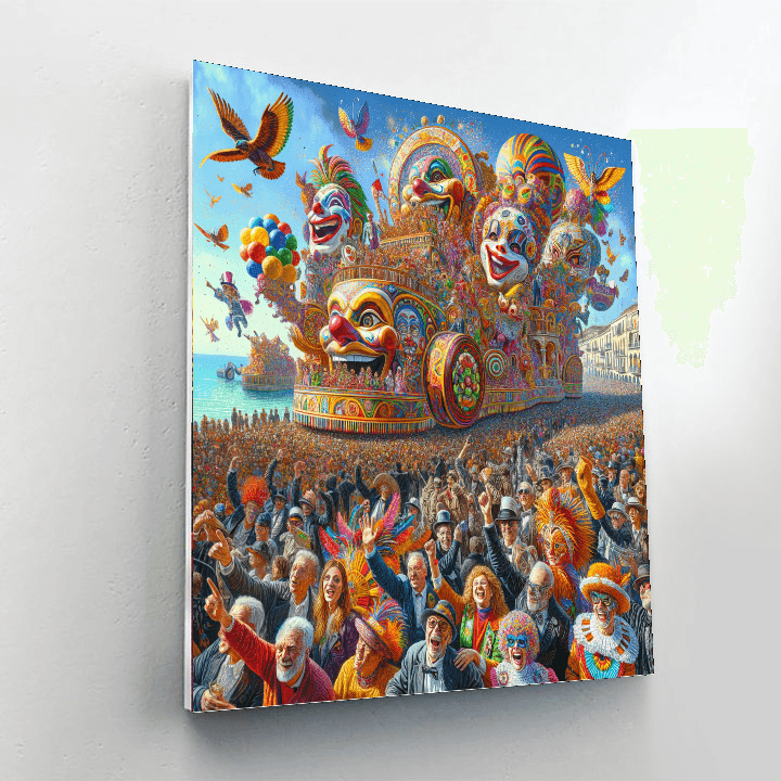 Carnevale Di Viareggio - Viareggio, Italy Paint By Color