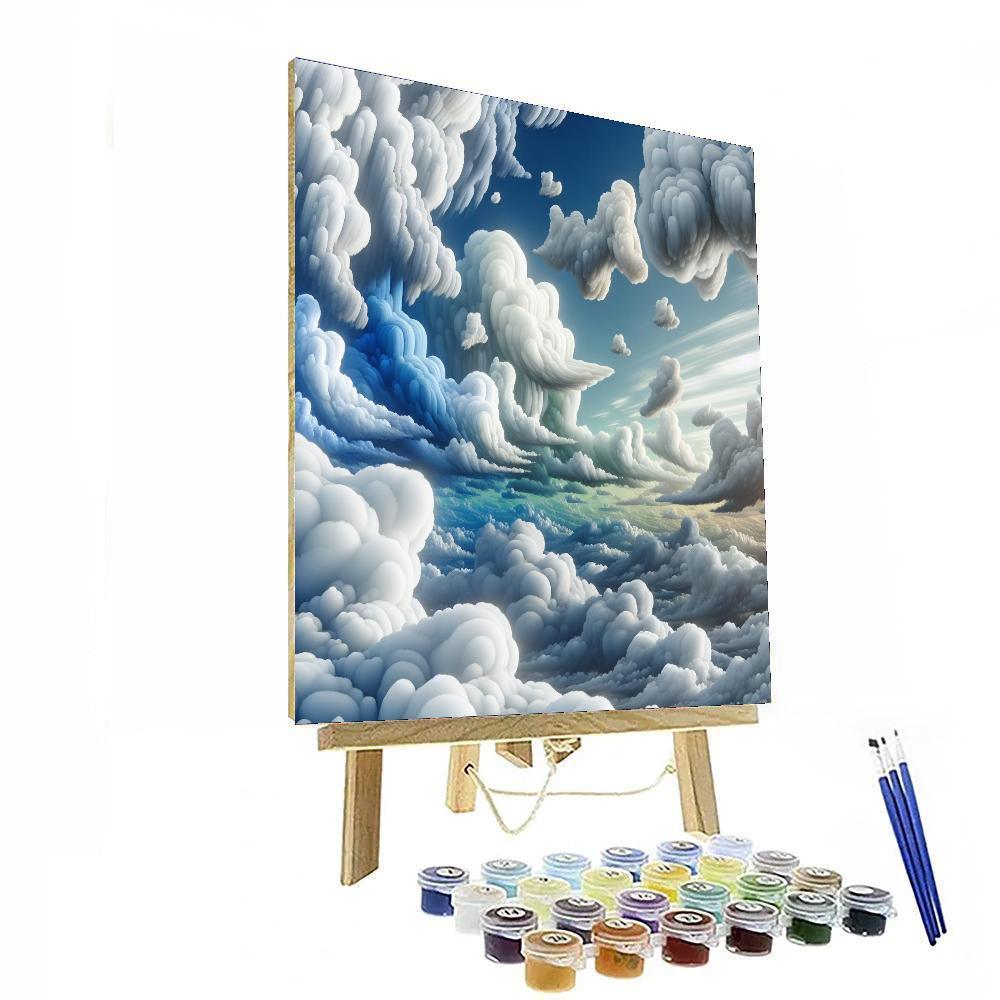Dreamy Cloudscape For Young Minds Numbered Painting Kits