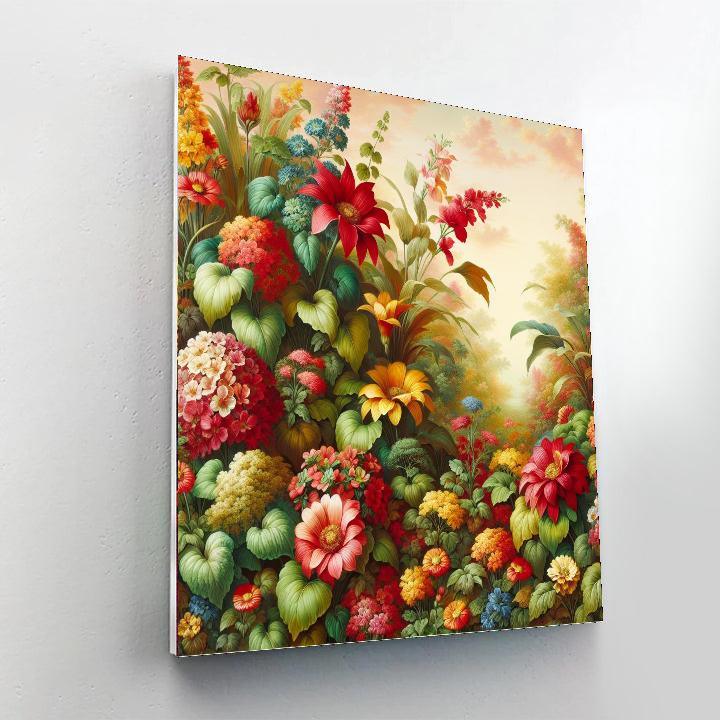 Blooming Flower Fantasy Paint By Number