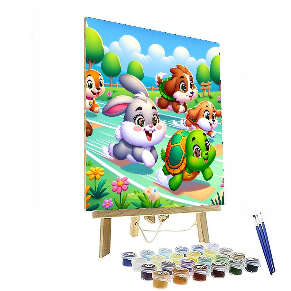 Adventurous Animal Race Paint By Numbers