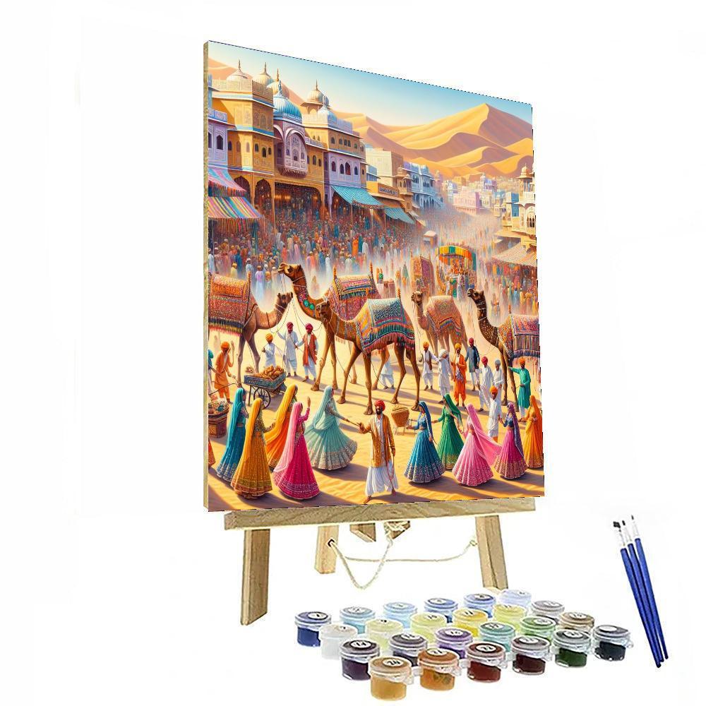 Camel Fair - Pushkar DIY Paint By Numbers