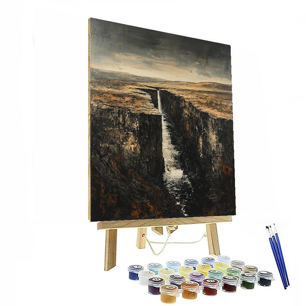 Anselm Kiefer Inspired Kiefer's Raw Nature  DIY Paint By Numbers