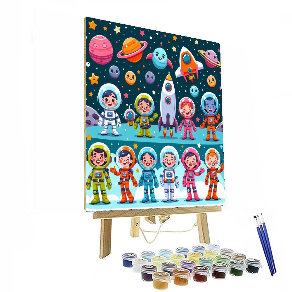 Mighty Space Heroes Paint By Color