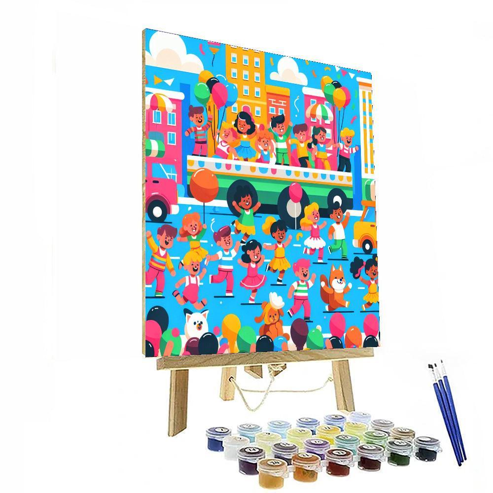 Rainbow City Parade Numbered Painting Kits