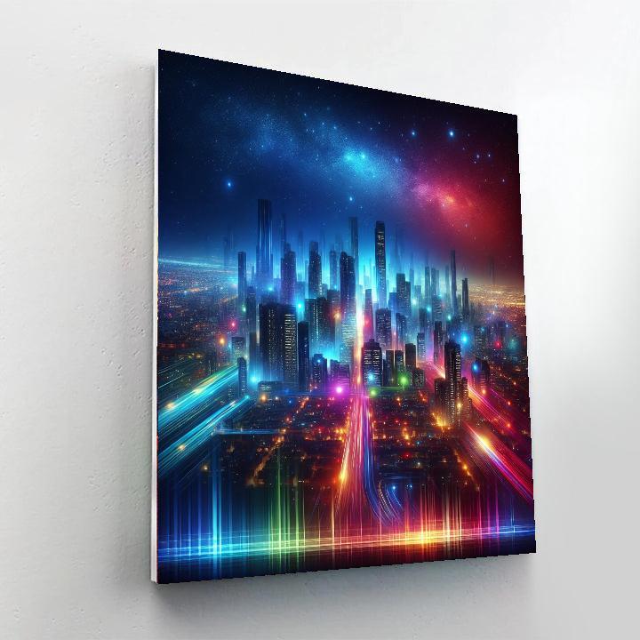 Radiant City Lights Painting By Numbers Kit