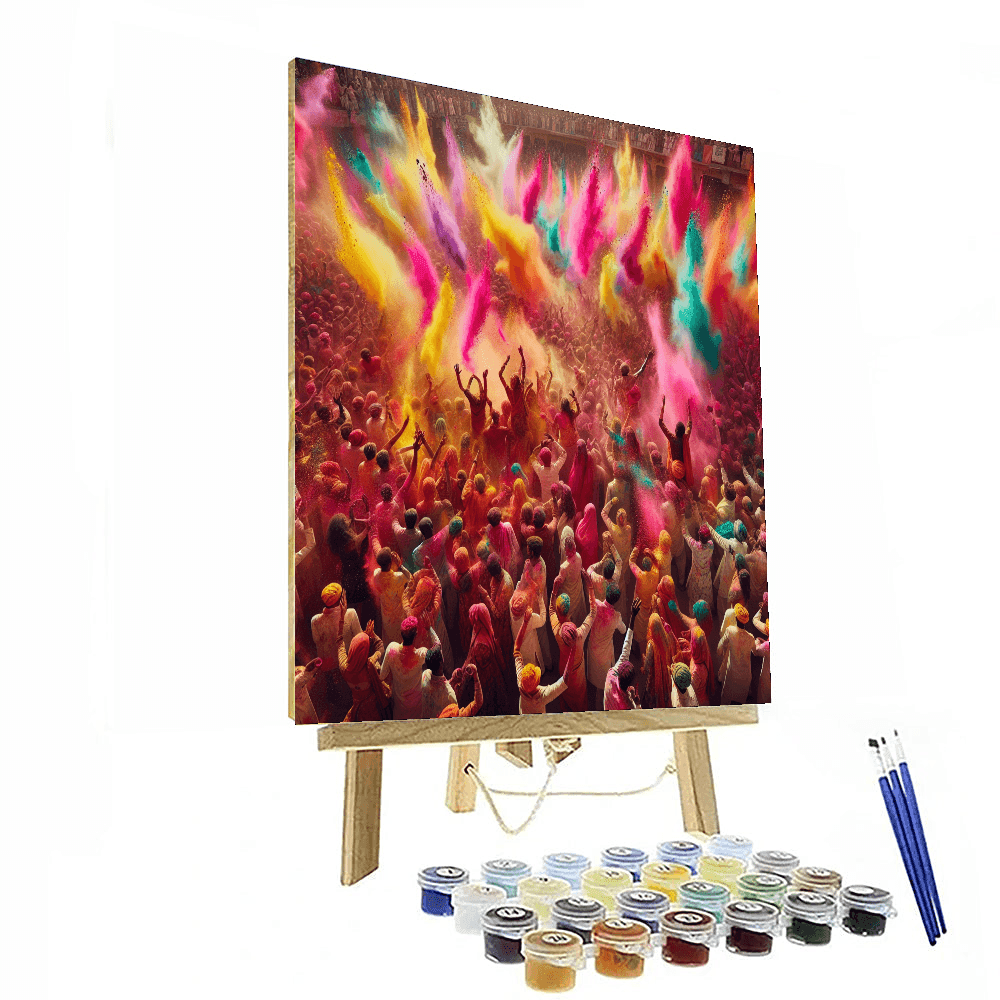 Holi Festival Of Colors - India Painting Number Kit