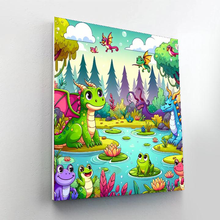 Mystical Swamp Paint By Numbers Art