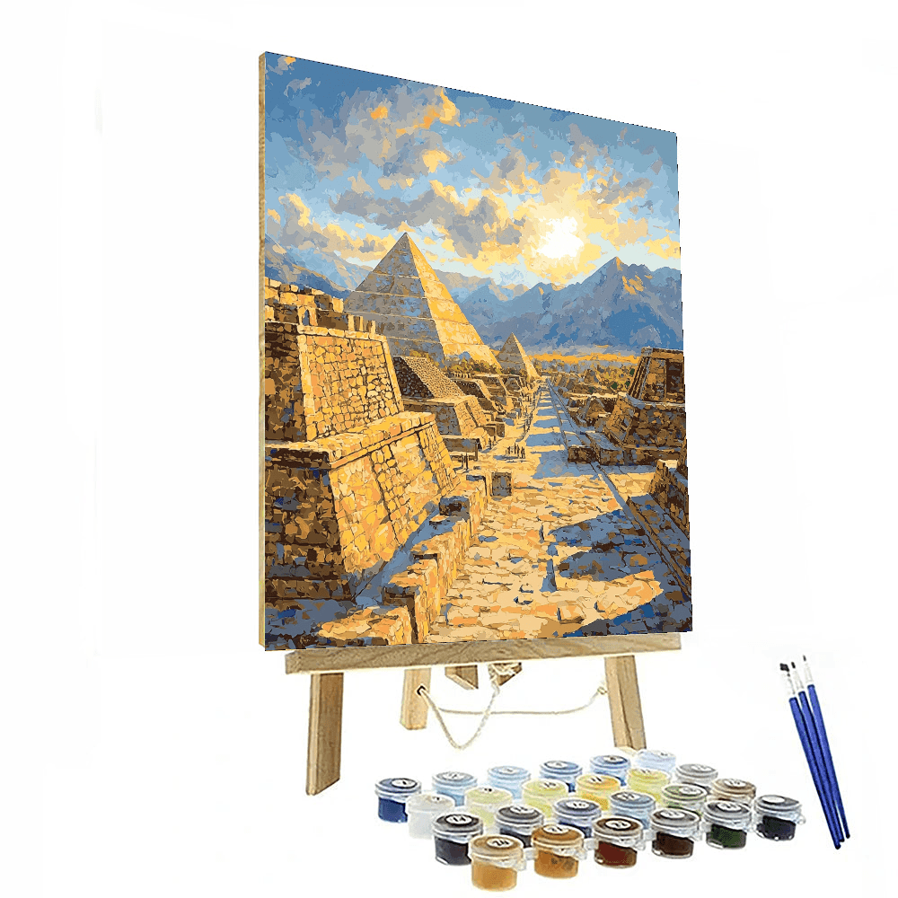 Teotihuacan Pyramids - Mexico Paint By Numbers