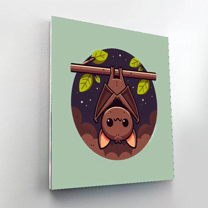 Blissful Bat Paint By Numbers Art
