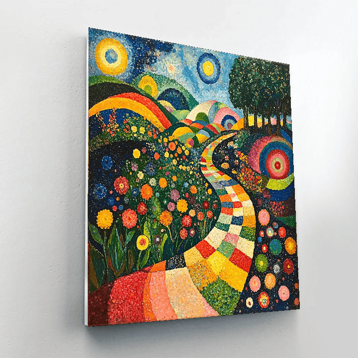 Wassily Kandinsky Inspired Kaleidoscope Garden  Paint By Numbers Kits