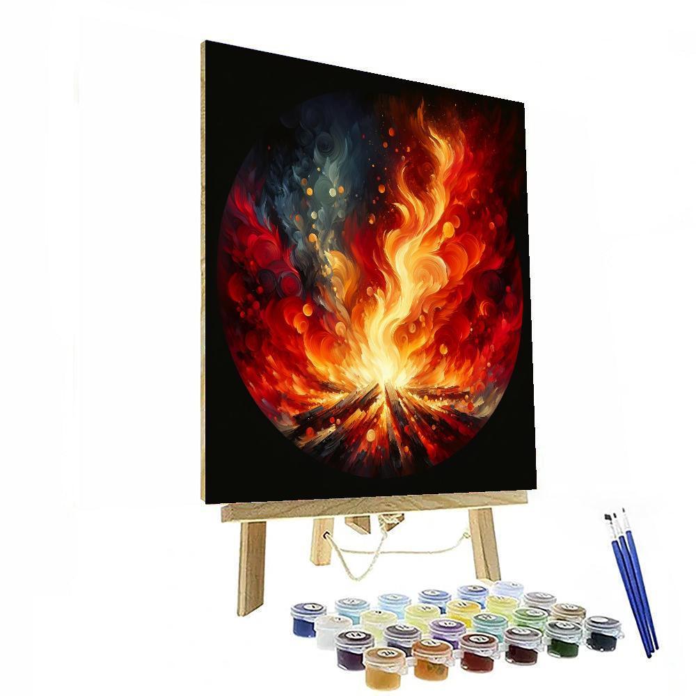 Ember Glow Wall Art Paint By Number