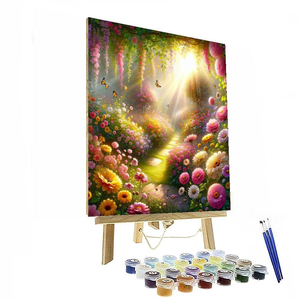 Charming Garden Sanctuary Paint By Color