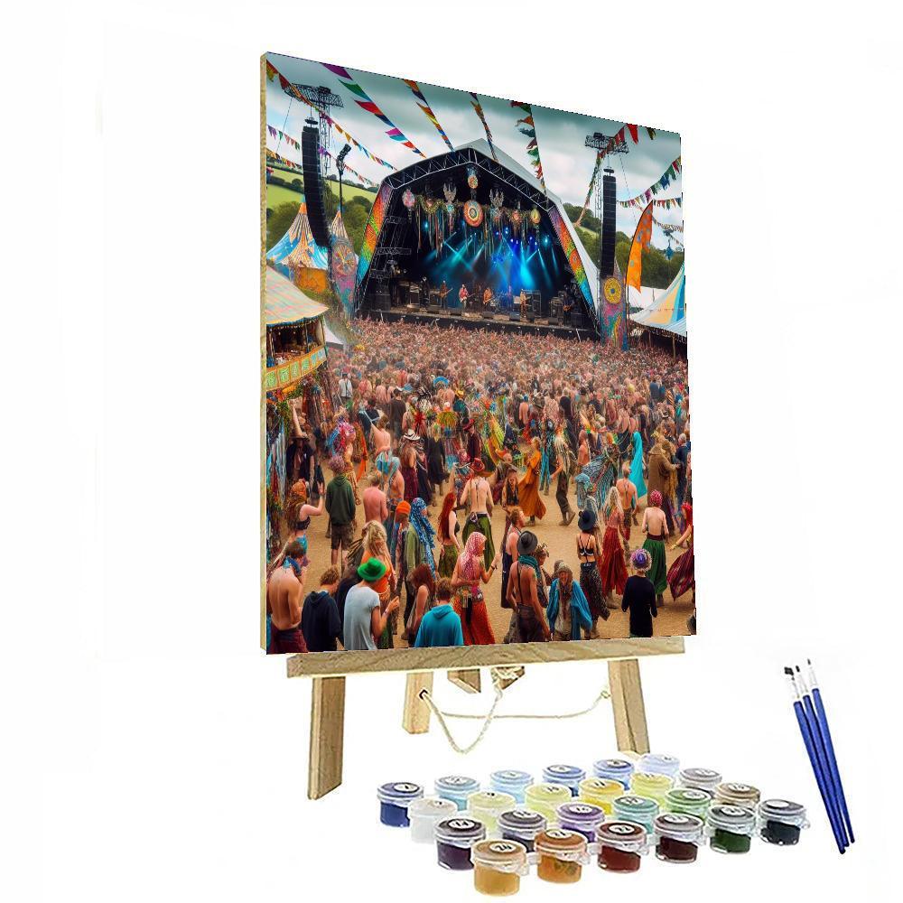 The Glastonbury Festival Numbered Painting Kits