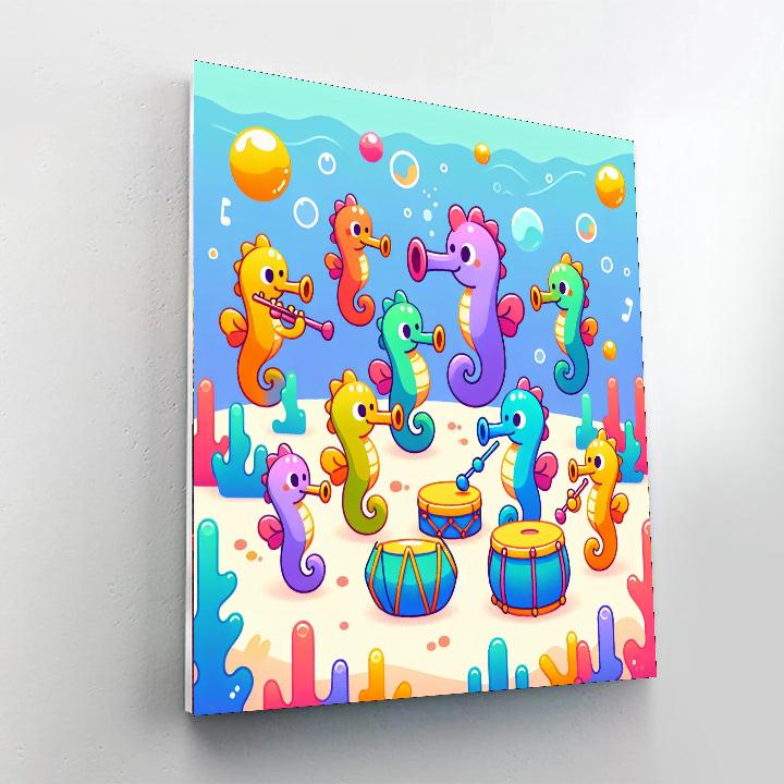 Seahorse Serenade Paint By Numbers