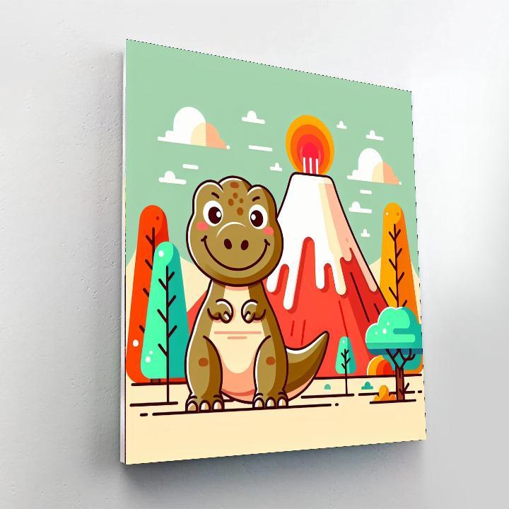 Dinosaur Discovery Island DIY Paint By Numbers