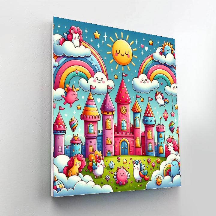 Charming Cloud Kingdom Paint By Number