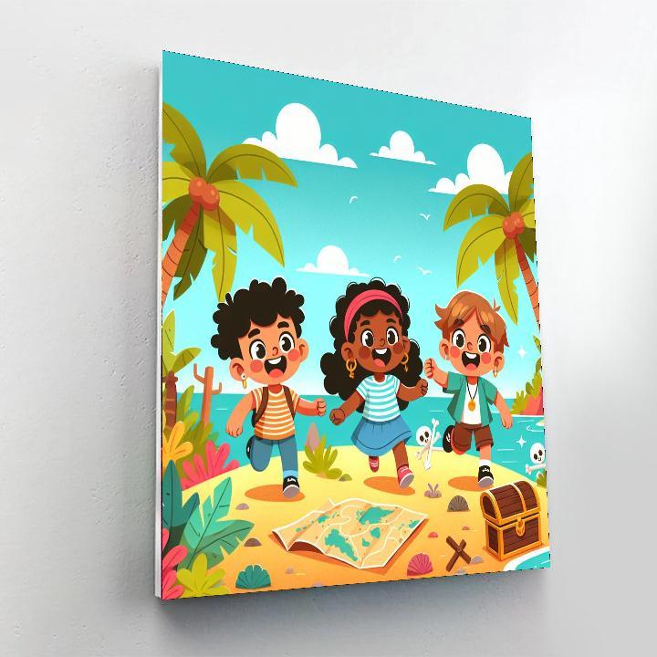 Tropical Treasure Hunt Paint By Number