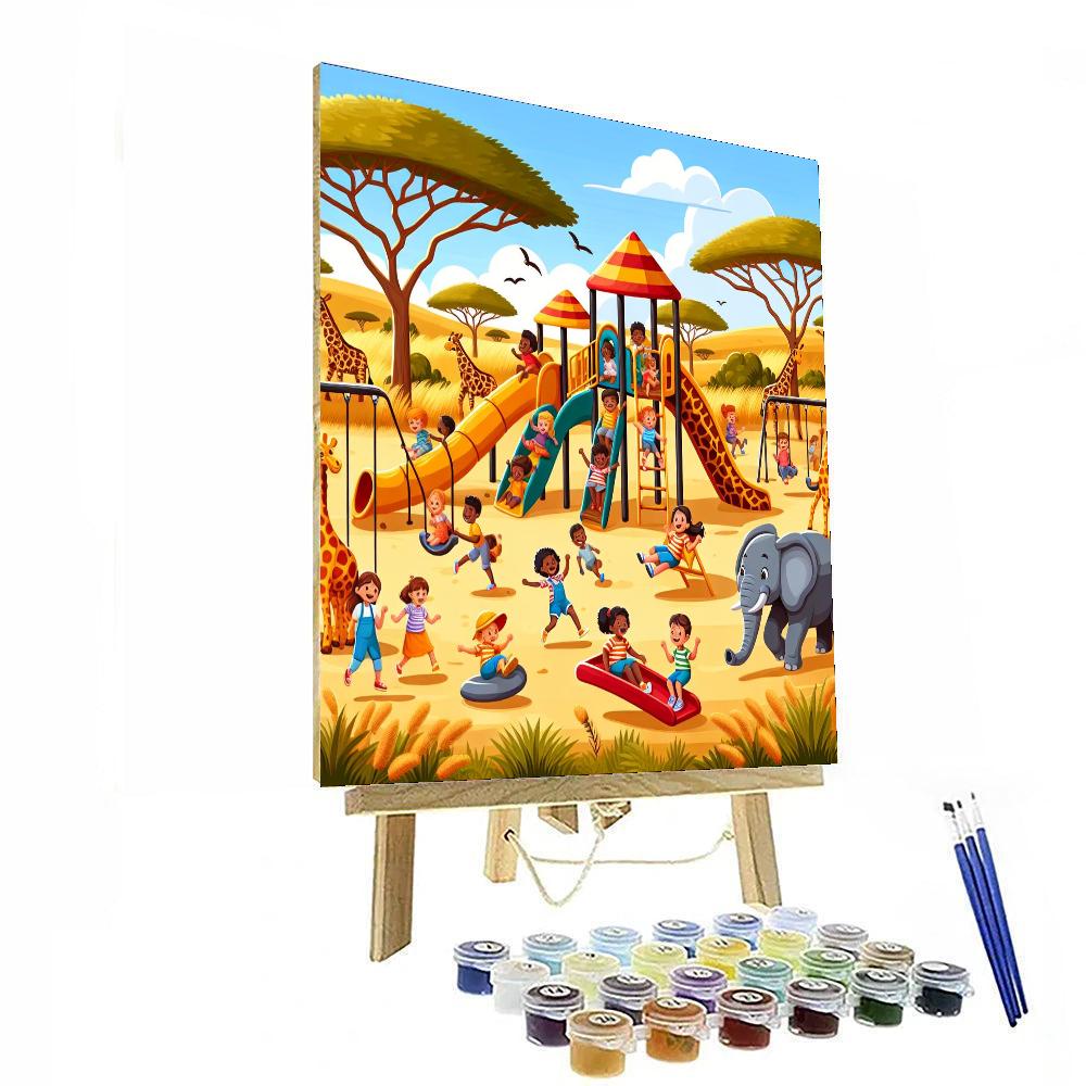 Safari Adventure Playground Paint By Number