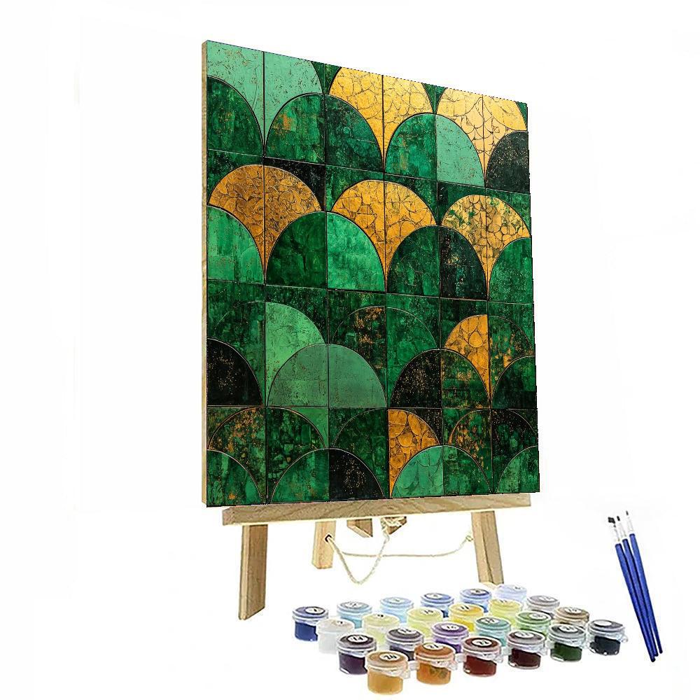 Gustav Klimt Inspired Symbolic Balance  Paint By Numbers Kits